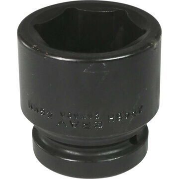 Standard Length Impact Socket, 46 mm Socket, 1 in Drive, 64 mm lg, Steel