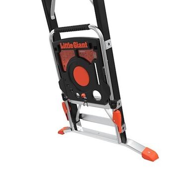 Ladder Workstation, 25 lb Capacity, Plastic, Black