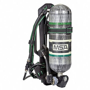 Low Pressure Industrial SCBA, M Mask, 30 min, 2216 psi, Aluminum