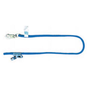 Lanyard, 6 ft lg, 1-Leg, Blue, Locking Swivel Snap Hook