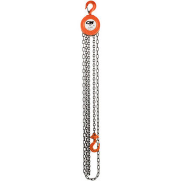 Manual Chain Hoist, 3 ton, 20 ft ht Lifting, 5/16 in