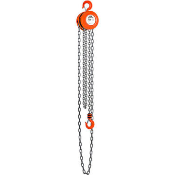 Manual Chain Hoist, 2 ton, 20 ft ht Lifting, 1-1/4 in