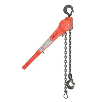 Puller Lever Chain Hoist, 3/4 ton, 5 ft ht Lifting, 58 lb, 1-1/32 in