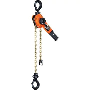 Ratchet Lever Chain Hoist, 3/4 ton, 10 ft ht Lifting