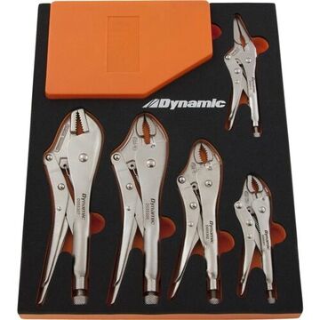 Locking Pliers and Hex Key Set, 30 Piece, 11-1/2 in wd X 15 in dp X 1-1/4 in ht, 7-Piece