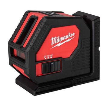 Laser Cross Line, 100 Ft, +/-1/8 In At 33 Ft Accuracy, 1.5 V Battery