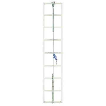 Cable System Vertical Lifeline, 20 Ft Lg, Galvanized Steel