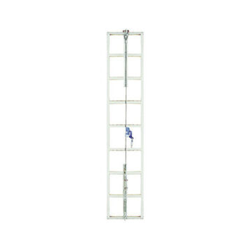 Cable System Vertical Lifeline, 310 Lb, 200 Ft Lg, Galvanized Steel