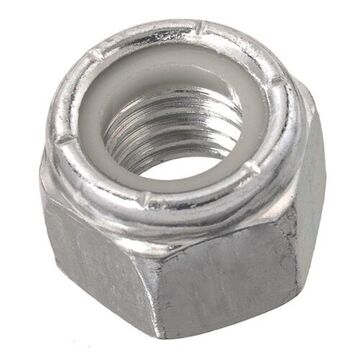 Insert Lock nut, 7/16 in-14, Carbon Steel, Zinc