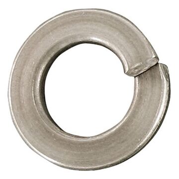 Spring Lock Washer, 5/16 in Nom Size, Steel, Zinc