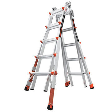 Multi-Position Multipurpose Ladder, Aluminum, 300 lb