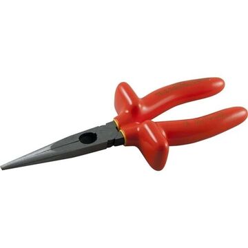 Insulated Long Needle Nose Plier, 2 in lg, Steel