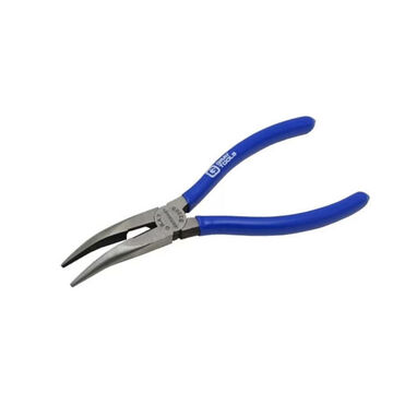 Insulated Bent Needle Nose Plier, 2 in lg, Steel