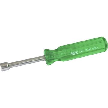 Nut Driver, 11/32 in Drive, Hex