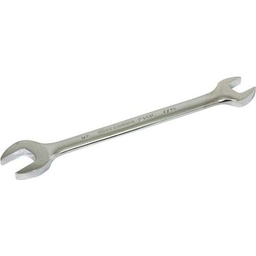 Open End Wrench, 7/16 x 1/2 in Opening, Open, 6.37 in lg
