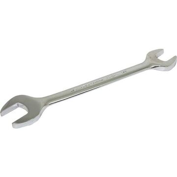 Open End Wrench, 3/4 x 7/8 in Opening, Open, 9.5 in lg