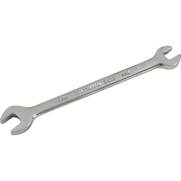 Open End Wrench, 1/4 x 5/16 in Opening, Open, 4.5 in lg