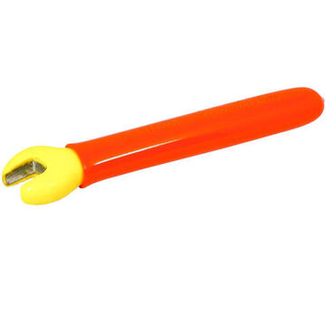 Insulated Open End Wrench, 6.5 in lg