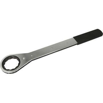 Flat Box End Ratcheting Wrench, 2-1/8 In Opening, Ratcheting, 19 In Lg, 12-point