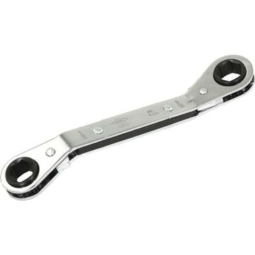 Box End Ratcheting Wrench, 1/2 X 9/16 In Opening, Ratcheting, 6-3/4 In Lg, 6-point