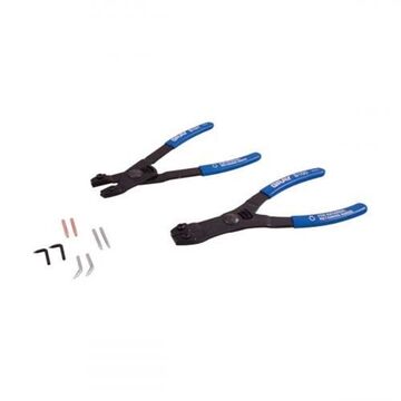 Internal and External Retaining Ring Plier Set, 3-Piece, Plastic