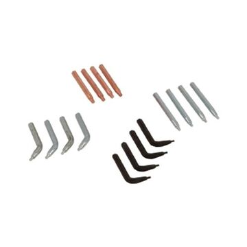 Replacement Retaining Ring Plier Tip Kit, 0.108 in Tip, 15, 45 And 90 deg Tip Angle