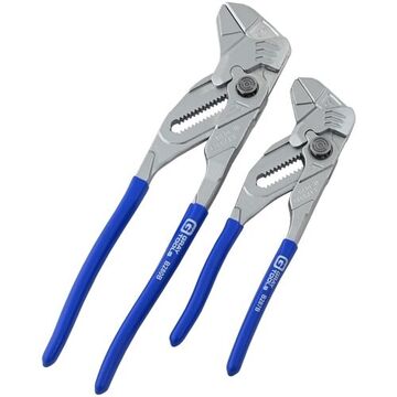 Pliers Wrench Set, 2-Piece, Chrome-Vanadium Steel