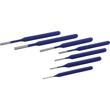 Pin Punch Set, 7-Piece, 1/8, 5/32, 3/32, 3/16, 7/32, 1/4, 1/16 in