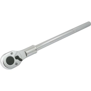 Ratchet, Chrome, 3/4 in Drive, 20 in lg, 24-Teeth