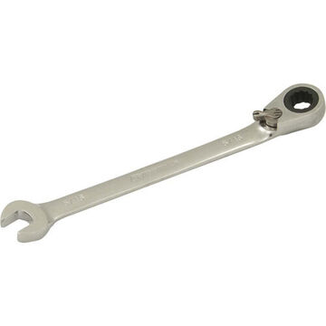 Reversible Ratcheting Wrench, 5/16 In Opening, Ratcheting, 5.31 In Lg, 12-point, Steel