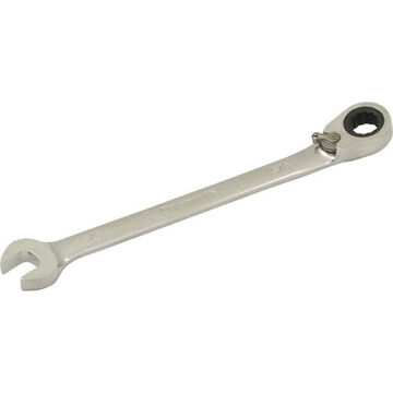 Reversible Ratcheting Wrench, 3/8 In Opening, Ratcheting, 6.22 In Lg, 12-point, Steel