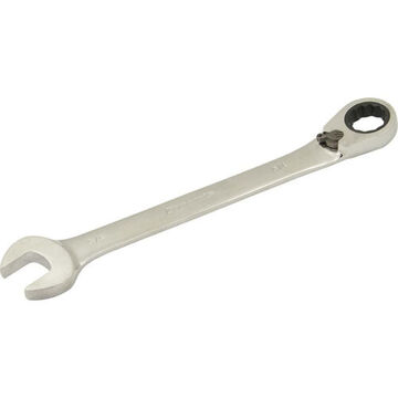 Reversible Ratcheting Wrench, 3/4 In Opening, Ratcheting, 9.72 In Lg, 12-point, Steel
