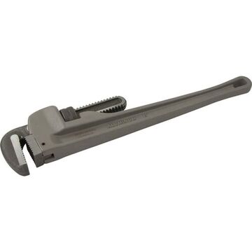Pipe Wrench, 2.5 in, 18 in lg, Hook And Heel, 2.5 in