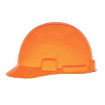 Protective Cap, 6-1/2 to 8 in Fits Hat, Hi-Viz Orange, Polyethylene, 4-Point Fas-Trac® III, E