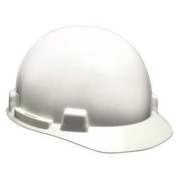 Forestry Protective Cap, 6-1/2 to 8 in Fits Hat, White, Polyethylene, 6-Point Fas-Trac® III, E