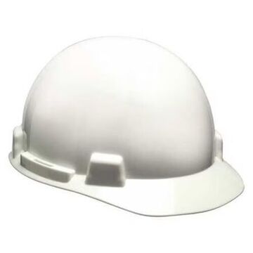 Cap Forestry Protective, 6-1/2 To 8 In Fits Hat, White, Polyethylene, 6-point Fas-trac® Iii, E