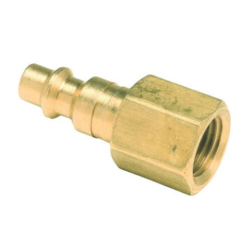 Plug Quick Disconnect, Male Plug X 1/4 In Fnpt, Brass