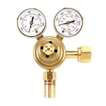 Pressure Regulator Dual Gauge Air Cylinder, 0 To 3000 Psi, Metal