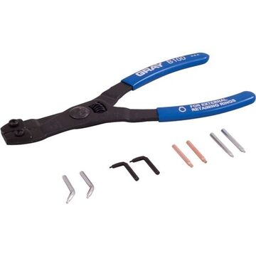 Convertible Internal/External Retaining Ring Plier, 1/4 to 2 in Nominal