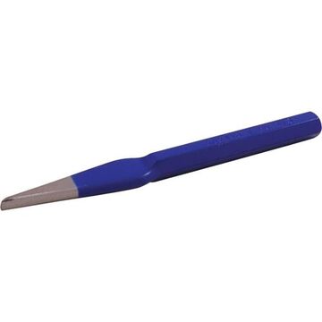 Round Nose Chisel, 1/4 In Tip, 1/2 In, 6-1/4 In Lg