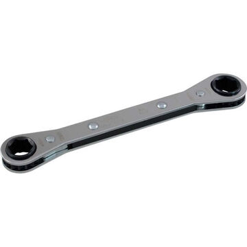 Flat Box End Ratcheting Wrench, 7 X 8 Mm Opening, Ratcheting, 108 Mm Lg, 6-point
