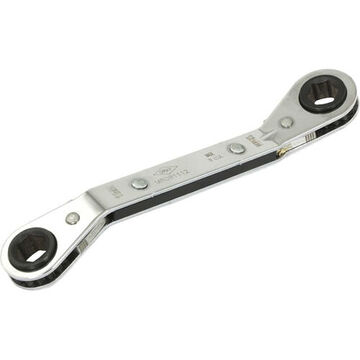 Box End Ratcheting Wrench, 11 X 12 Mm Opening, Ratcheting, 171 Mm Lg, 6-point, Steel