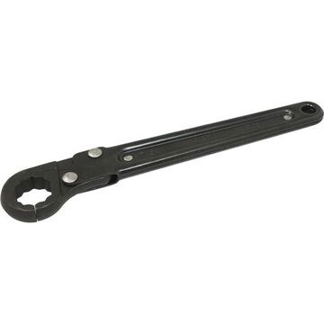 Tube Ratcheting Wrench, 7/8 In Opening, Ratcheting, 9-1/4 In Lg, 12-point