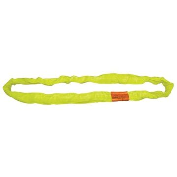 Endless Round Sling, 12 ft lg, 8400 lb, Polyester, Yellow