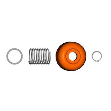 Palm Button Replacement Kit, Plastic, Orange