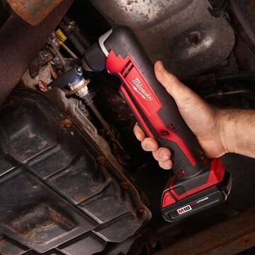 Drill Cordless Right Angle, 3/8 In Chuck, Single Sleeve, 125 In-lb Torque, 18 V, M18