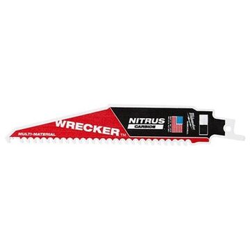 Saw Blade Reciprocating, 6 In Lg, 8.75 In Wd, 6 Tpi, Carbide, Universal