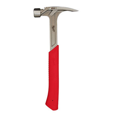 Anti-Ring Claw Rip Hammer, 14.2 in lg, Smooth, 20 oz, Forged Steel