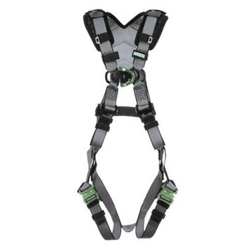 Full-Body Safety Harness, Standard, 400 lb, Gray, Polyester