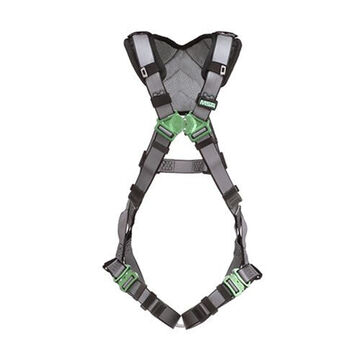 Safety Harness Full-body Standard, Extra Large, 400 Lb, Gray, Polyester